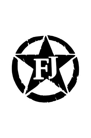 FJ Army Star Sticker (Oto-Motor-Laptop-Duvar-Dekor) 10 x 10 cm
