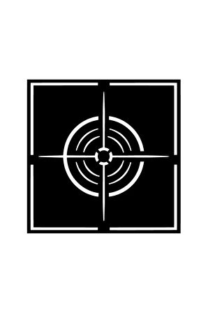 Geometrik Hedef Sticker (Oto-Motor-Laptop-Duvar-Dekor) 30 x 30 cm