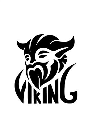 Boynuzlu Viking Sticker (Oto-Motor-Laptop-Duvar-Dekor) 20 x 22 cm