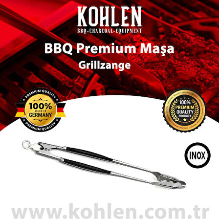 KOHLEN Grillzange Premium Maşa – Ergonomik ve Paslanmaz Çelik BBQ Maşa