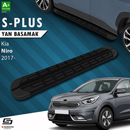S-Dizayn Kia Niro S-Plus Siyah Yan Basamak 183 Cm 2017 Üzeri A+ Kalite