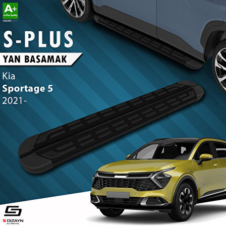 S-Dizayn Kia Sportage 5 S-Plus Siyah Yan Basamak 173 Cm 2021 Üzeri A+ Kalite