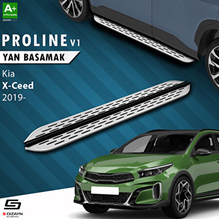 S-Dizayn Kia XCeed OEM Still Pro V1 Aluminyum Yan Basamak 183 Cm 2019 Üzeri A+ Kalite