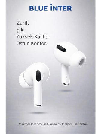 Pro2 Kablosuz Bluetooth Kulak Içi Kulaklık Ekstra Bas, Hd Arama, Şarj Kutulu + Siyah Kılıf Hediye