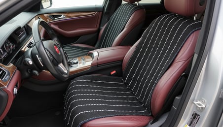 Renault Captur 2019-2020-2021-2022-2023-2024-2025 Oto Koltuk Kilim Seti -%100 Penye El Dokuması Araba Kılıfı, Dört Mevsim Kaymaz Araç Minderi (Karışık Renk)