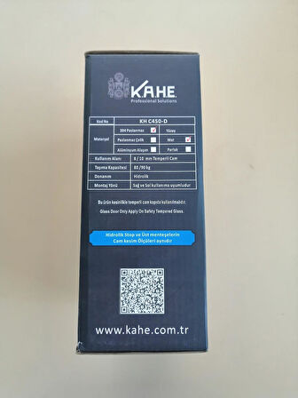 KAHE KH-C450-D KAHE CAM KAPI  HİDROLİK CAMDETAY