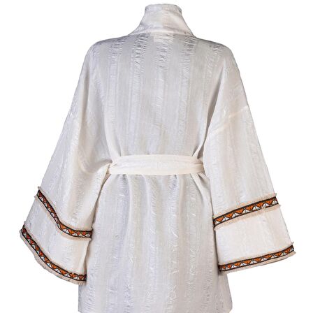 Ekru Kimono Şort Takım