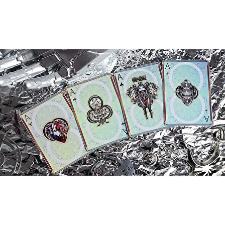 King Star Robo-Geisha Evokad Premium Oyun Kağıdı iskambil Kartları Destesi