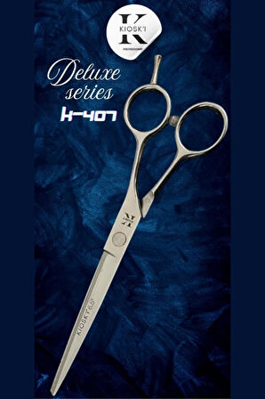 Kioski Profesyonel Deluxe Serisi 420-C Düz Makas 6,5 Numara K-407