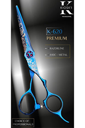 Kioski Profesyonel Premium Lüks Makas 440-C 6 Numara K-620