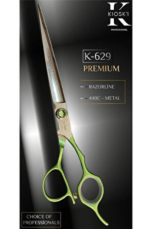 Kioski Profesyonel Premium Lüks Makas 440-C 7 Numara K-629