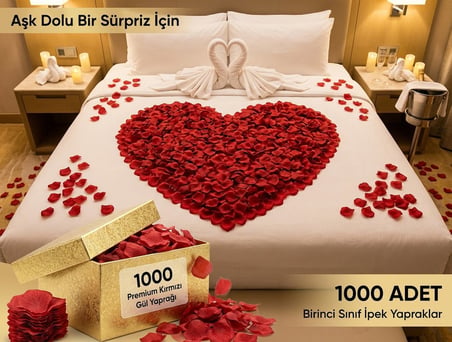 Kırmızı 1000 Adet Yaprağı