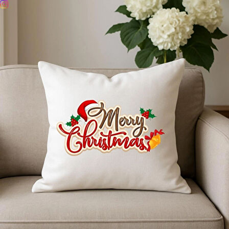 HANOVA CREATIVE BASKILI YENİ YIL KIRLENT YILBAŞI KIRLENT KILIFI HAPPY NEW YEAR