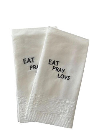 Eat Pray Love Baskılı Peçete 20 adet