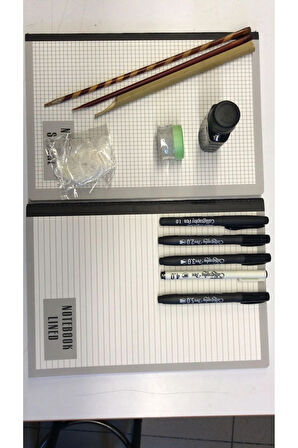 KALİĞRAFİ KAMIŞ KALEM VE MÜREKKEBLİ SET 12 PARÇA