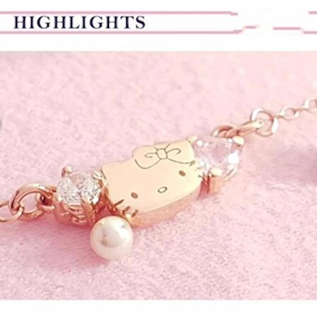 H.KITTY LUX MARKA 925 AYAR GÜMÜŞ MİNİMAL KOLYE