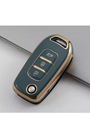 Renault Clio 5 Megane 4 Kaleos Captur Kadjar Anahtar Koruma Kılıfı Gri Renk