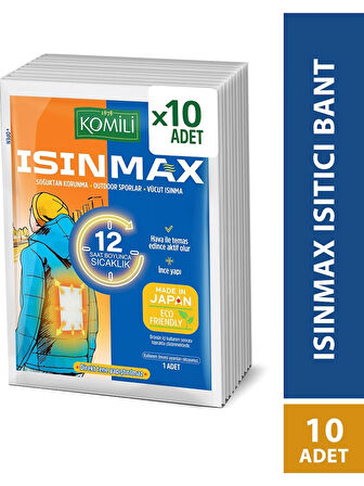 Komili Isınmax Vücut Isıtıcı Bant - 12 Saat Etkili - 10'lu paket