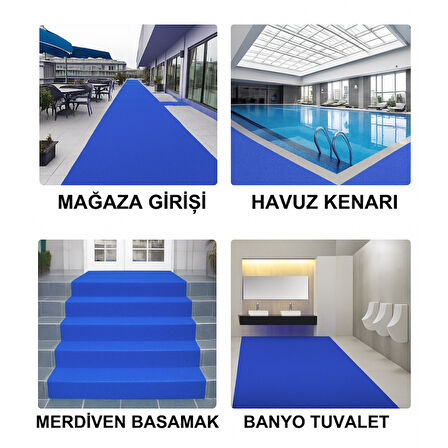 Beylin Kıvırcık PVC Paspas İç Dış Zemin Halı Yolluk Kapı Önü Havuz Banyo Duş İş Yeri Apartman Paspası Kıvırcık Hijyenik Antibakteriyel Paspas Halı 12mm