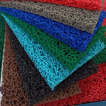 Beylin Kıvırcık PVC Paspas İç Dış Zemin Halı Yolluk Kapı Önü Havuz Banyo Duş İş Yeri Apartman Paspası Kıvırcık Hijyenik Antibakteriyel Paspas Halı 12mm