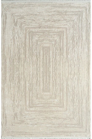 Pierre Cardin Voyage KJ05A Gri Krem Viskon Akrilik Yumuşak Dokulu Modern Eskitme Halı