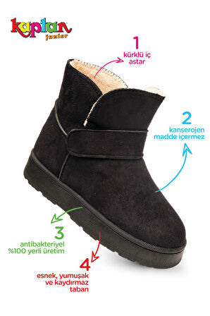 KAPTAN JUNİOR KIZ ÇOCUK ORTOPEDİK KÜRKLÜ BOTU PSTR 650