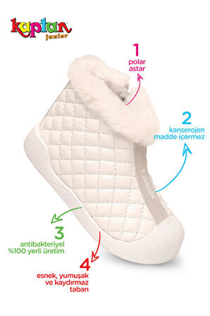 KAPTAN JUNİOR KIZ BEBEK ÇOCUK BOTU ORTOPEDİK İLKADIM KAYMAZ TABAN BMLK 650