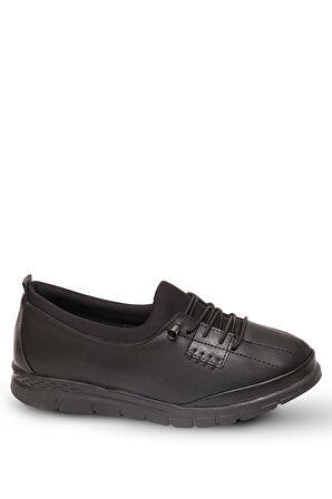 Kaptan Junior Kadın Siyah Klasik Ayakkabı Ortopedik Anne Ayakkabısı Anne Babet Ayakkabı Anne Kadın Günlük Ayakkabı ZSLNK 650