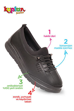 Kaptan Junior Kadın Siyah Klasik Ayakkabı Ortopedik Anne Ayakkabısı Anne Babet Ayakkabı Anne Kadın Günlük Ayakkabı ZSLNK 650