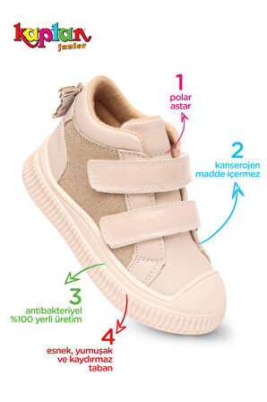 KAPTAN JUNİOR KIŞLIK GÜNLÜK KIZ ÇOCUK BEBEK CIRTLI BOT BARZNK 650