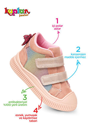 KAPTAN JUNİOR KIŞLIK GÜNLÜK KIZ ÇOCUK BEBEK CIRTLI BOT BARZNK 650