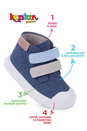 KAPTAN JUNİOR ERKEK ÇOCUK ORTOPEDİK KAYMAZ TABAN BOT BMLE 550