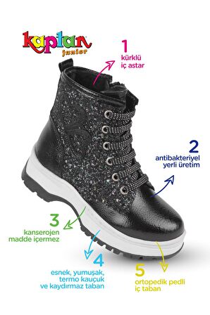 KAPTAN JUNİOR KIZ ÇOCUK BOTU ORTOPEDİK İÇİ KÜRKLÜ