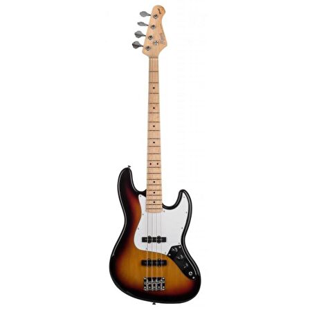 KOZMOS KJB-ALDJJ-GMN-3TS Jazz Bass Akçaağaç Klavye Sunburst Bas Gitar