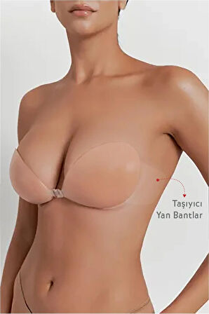 Destekli Kanatlı Silikon Sütyen