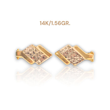 14AYAR 1.56GRAM ÇOK ŞIKLAZERLİ KÜPE