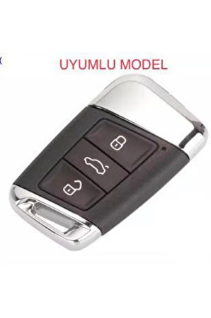 Ateca Passat B8 Ve Süper B Silikon Anahtar Koruma Kılıfı Siyah Renk