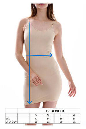 Kıyafetlerin altında iz ve iç göstermeyen kombinezon