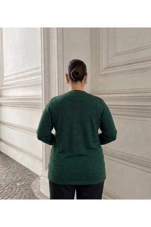 JAKARLI KENDİNDEN DESENLİ ÇELİK ÖRGÜ TRİKO KADIN CEKET