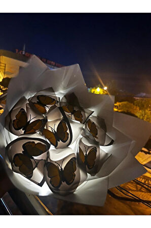 LETLİ SARI KELEBEK BUKETİ