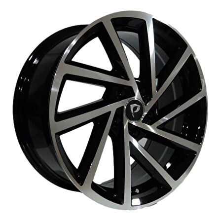 6.5 X 16 BK-5329 5X112 ET40 57.1 BLACK MACHINED XL
