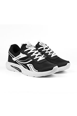 Unisex Siyah Beyaz Özel Tasarım Modern Konforlu Rahat Sneaker Günlük Yürüyüş Ayakkabısı