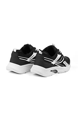 Unisex Siyah Beyaz Özel Tasarım Modern Konforlu Rahat Sneaker Günlük Yürüyüş Ayakkabısı