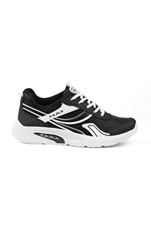Unisex Siyah Beyaz Özel Tasarım Modern Konforlu Rahat Sneaker Günlük Yürüyüş Ayakkabısı