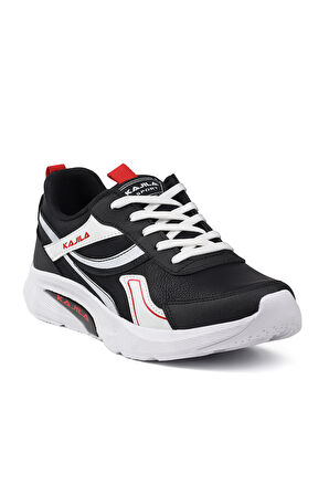 Unisex Siyah Kırmızı Özel Tasarım Modern Konforlu Rahat Sneaker Günlük Yürüyüş Ayakkabısı