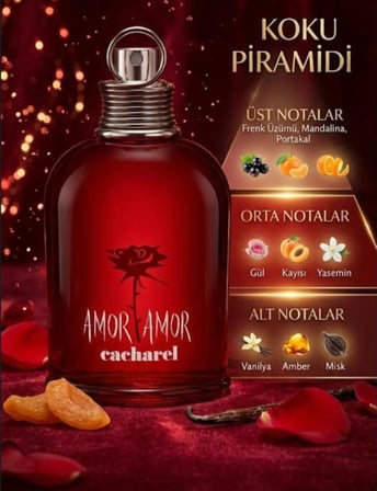Cacharel Amor Amor EDT 100 ml Tutkulu Kadın Parfümü