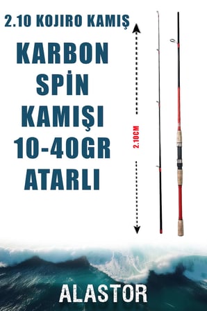 KOJIRO 2.10CM SPİN OLTA KAMIŞI KARBON FİBER KAMIŞ OLTA KAMIŞI 