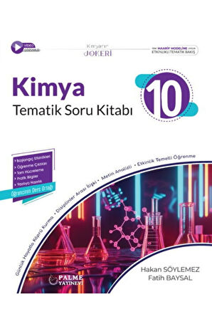 Palme Yayınları 10. Sınıf Kimya Tematik Soru Kitabı