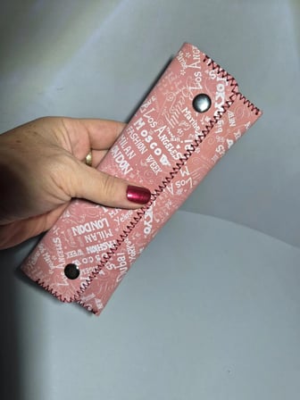 Gogo Hakiki Deri Kalem Kutusu Renkli El Yapımı