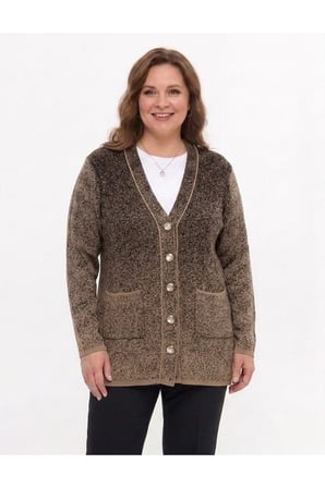KLASİK KARYAĞDI DESEN DÜĞMELİ CEKET